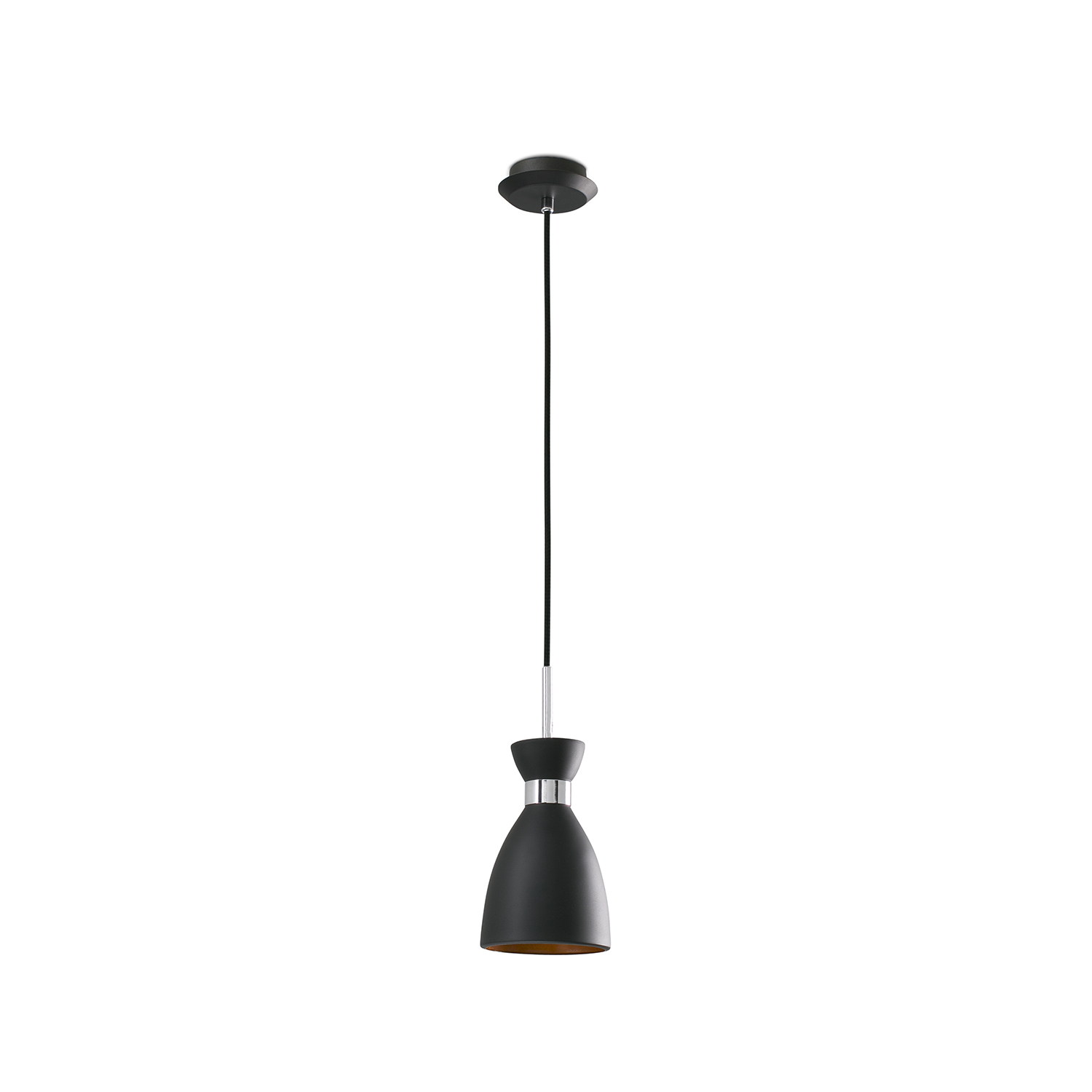 20050 RETRO BLACK AND COPPER PENDANT LAMP
