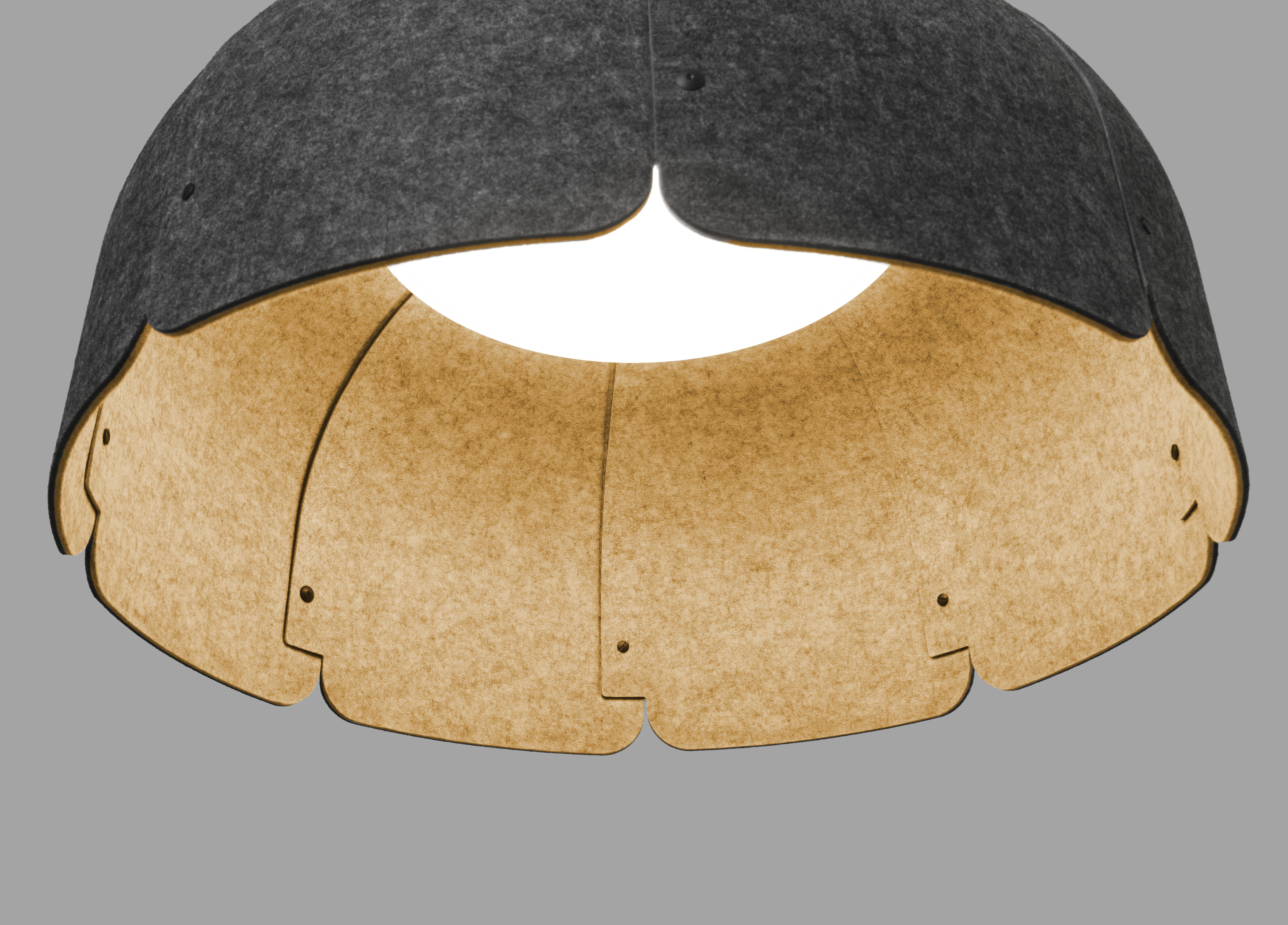 20102 MUTE LED BROWN AND DARK GREY PENDANT LAMP - Image 2