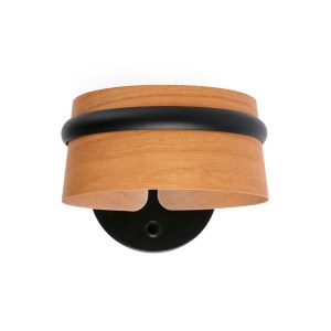 29565 LOOP LED BLACK WALLA LAMP