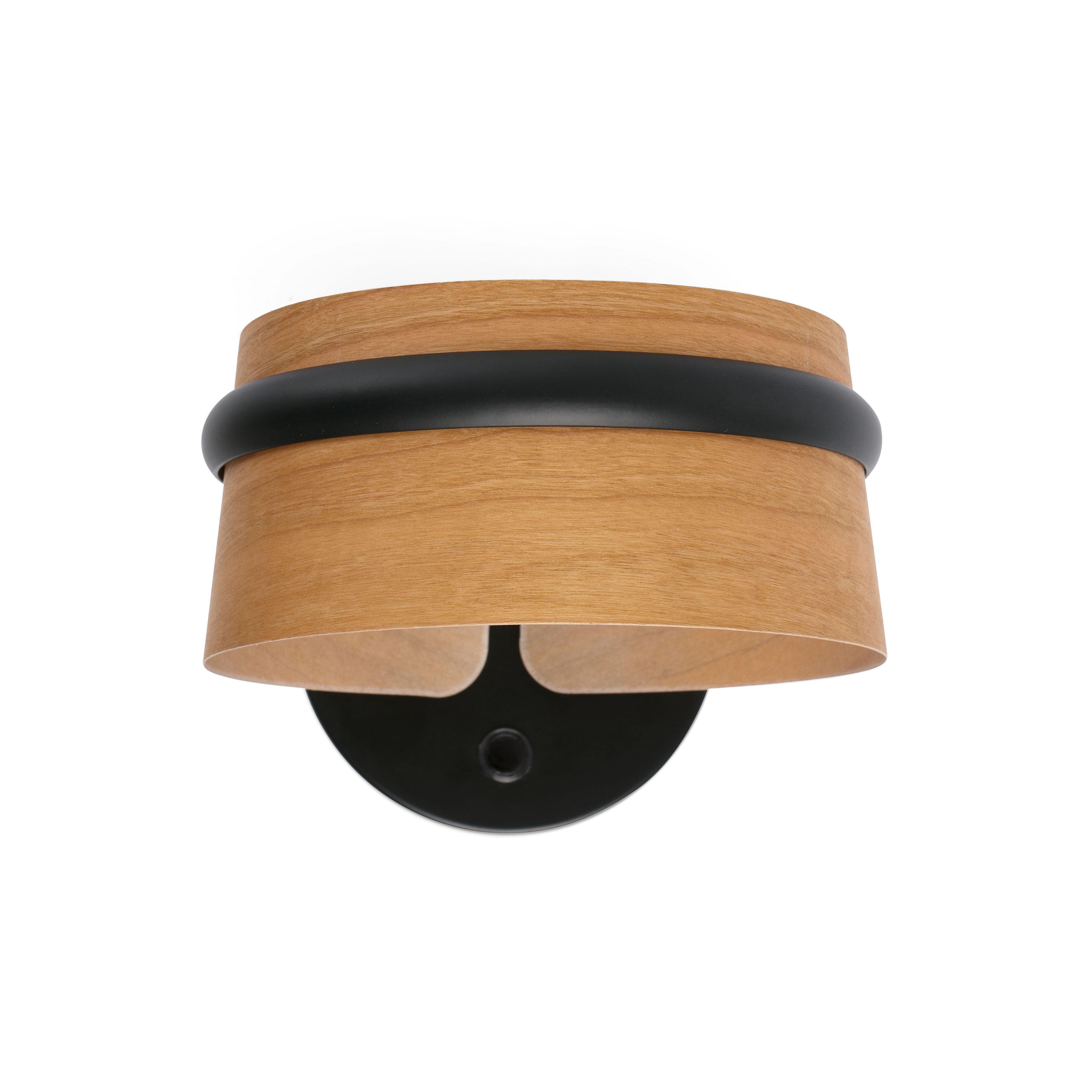 29565 LOOP LED BLACK WALLA LAMP