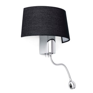 29946 HOTEL BLACK READING LED WALL LAMP