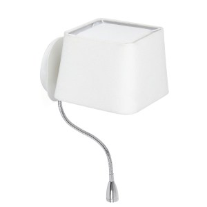 29950 SWEET WHITE READING LAMP WITH LED READER 1L