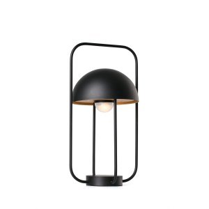 24523 JELLYFISH BLACK AND GOLD PORTABLE LAMP