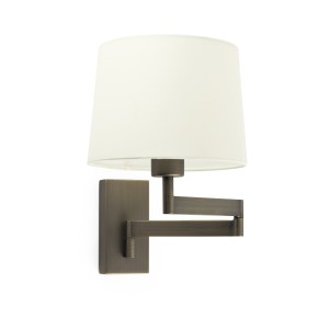 68494-02 ARTIS BRONZE/BEIGE WALL LAMP WITH ARTICULATED LAMP