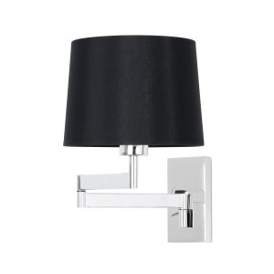 68495-03 ARTIS CHROME/BLACK WALL LAMP WITH ARTICULATED LAMP