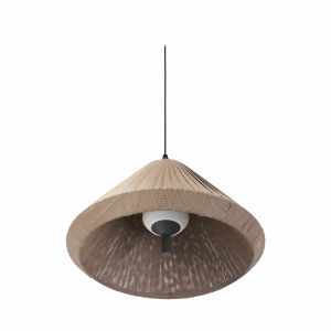 SAIGON Grey/brown pendant lamp T70 cone cap