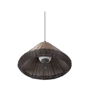 SAIGON Grey/brown pendant lamp W70 cone cap