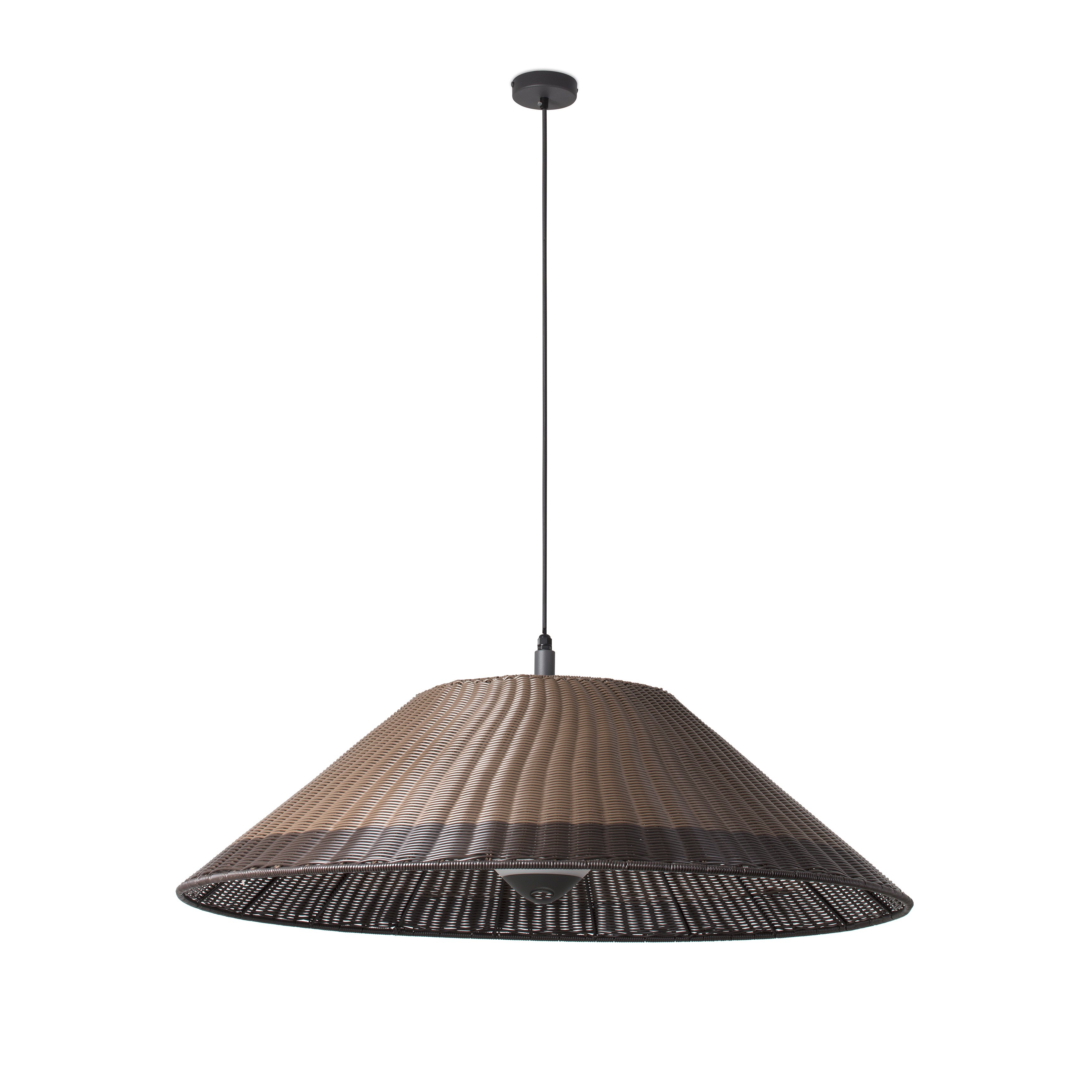 SAIGON Grey/brown pendant lamp W100 cone cap