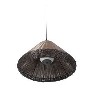 SAIGON Grey/brown pendant lamp W70 hole cap