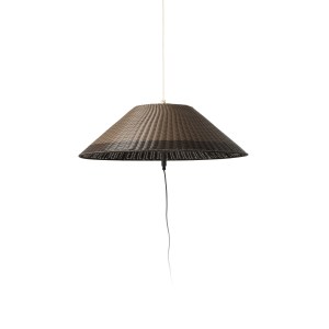 SAIGON Grey/brown portable and pendant lamp W100 hole cap