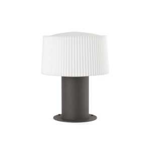MUFFIN Dark grey post lamp H300