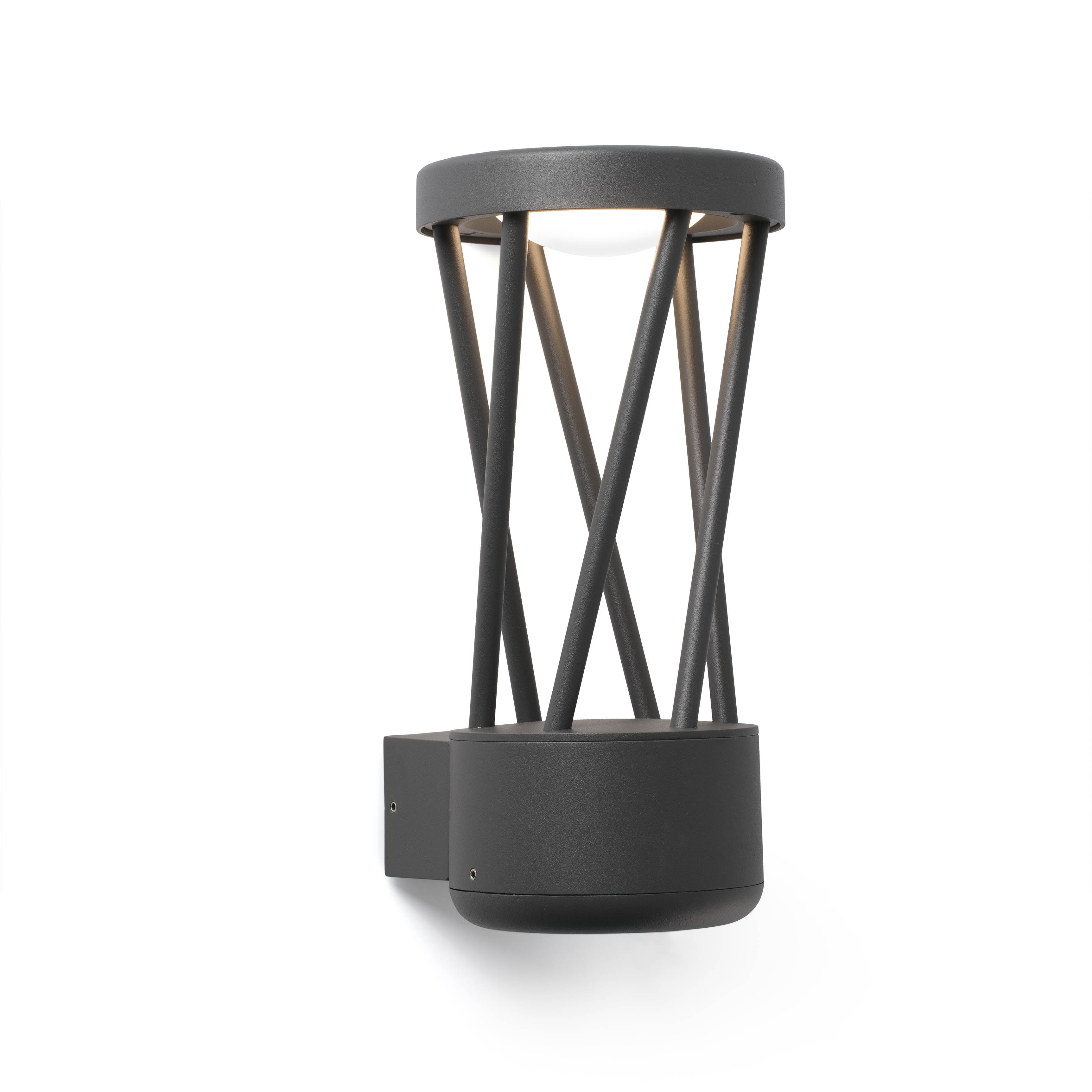 TWIST LED Dark grey wall lamp