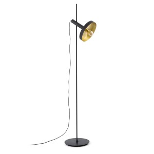 20164-95 WHIZZ BLACK/GOLD FLOOR LAMP