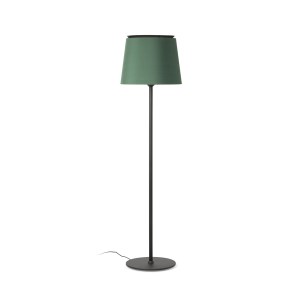 20307-87 SAVOY BLACK/GREEN FLOOR LAMP