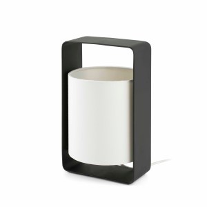 28382 LULA-P BLACK AND WHITE TABLE LAMP