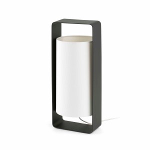 28385 LULA-G BLACK AND WHITE TABLE LAMP