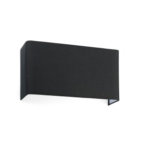 66414 COTTON HORIZONTAL SQUARE BLACK WALL LAMP 2L