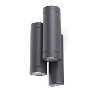 75503 STEPS DARK GREY WALL LAMP DOUBLE
