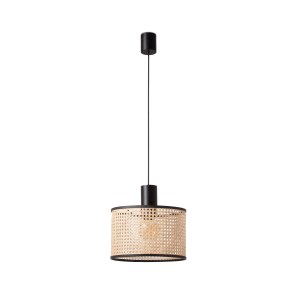 64315-48 MAMBO BLACK/RATTAN PENDANT SIMPLE LAMP ø 320