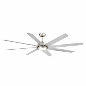 33554 CENTURY LED MATT NICKEL CEILING FAN WITH DC MOTOR