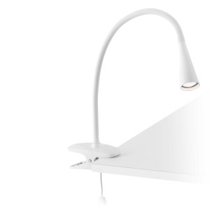 52059 LENA WHITE CLIP LAMP