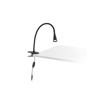 52061 LENA BLACK CLIP LAMP